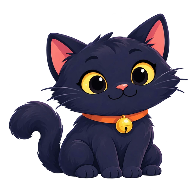 Sam, a navy kitten with golden eyes
